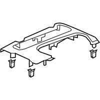 OEM 2018 Acura TLX Console Pan (Brushed Aluminum Metal) - 77291-TZ3-A71ZA