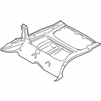 OEM BMW Trunk Floor, Upper Part - 41-00-2-993-556