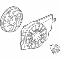 OEM 2002 Ford Mustang Fan Module - YR3Z-8C607-AB