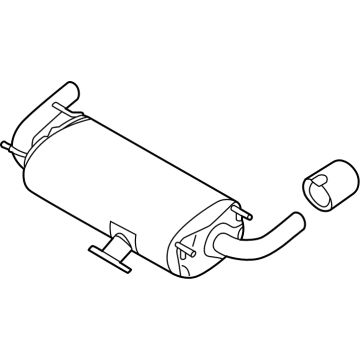 OEM Toyota GR86 Muffler & Pipe - SU003-09543