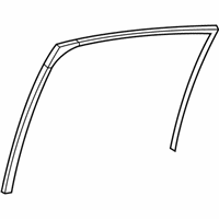 OEM 2020 Lexus ES300h Run, RR Door Glass - 68142-06230