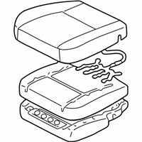 OEM Toyota Tundra Cushion Assembly - 71410-0C070-E0