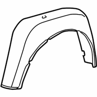 OEM 1997 Ford F-150 Wheelhouse Liner - F65Z-8327886-AD