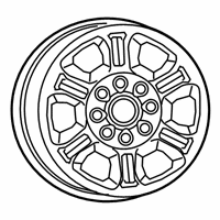 OEM 2021 Ram 2500 Aluminum Wheel - 6MP64RXFAA