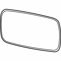 OEM 2010 BMW 750i Mirror Glass, Heated, Wide-Angle, Left - 51-16-7-251-583