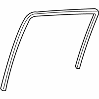 OEM 2001 Chevrolet Tahoe Weatherstrip Asm-Rear Side Door Window *Marked Print - 15056805