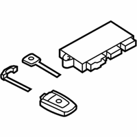 OEM BMW 750i xDrive Set Of Keys With Cas Control Unit - 51-21-0-037-281