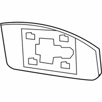 OEM Nissan 370Z Glass-Mirror, LH - 96366-1EA0B