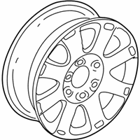 OEM 2008 Lincoln Mark LT Spare Wheel - 5L7Z-1007-AA