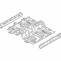 OEM 2020 Hyundai Kona Electric Panel Assembly-Floor, Ctr - 65100-K4000