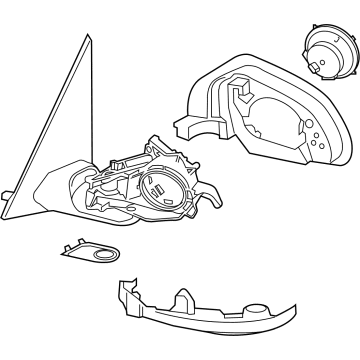 OEM 2022 BMW X5 OUTSIDE MIRROR HEATED WITH M - 51-16-8-080-283