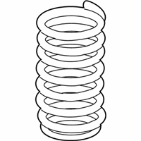 OEM 2009 BMW 750i Rear Coil Spring - 33-53-6-786-658