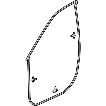 OEM 2022 Acura MDX Weatherstrip, Front Right Door - 72310-TYA-A01