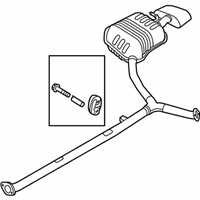 OEM Hyundai Rear Muffler Assembly, Right - 28711-C1520