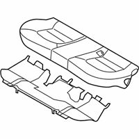 OEM 2012 Kia Rio Cushion Assembly-Rear Seat - 891001W050BDW