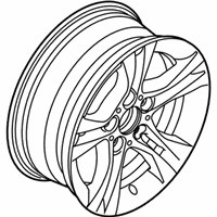 OEM 2019 BMW 330i xDrive Disc Wheel Light Alloy Jet Bl.Solenoid.Paint - 36-11-6-882-588