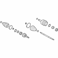 OEM 2017 Chevrolet Traverse Axle Shaft Assembly - 23219922