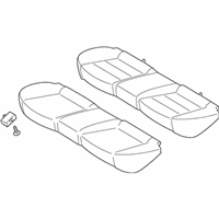 OEM 2017 Kia Forte5 Cushion Assembly-Rear Seat - 89100B0880KMT