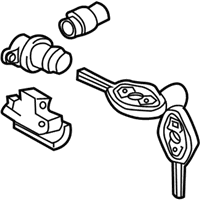 OEM 2008 BMW M6 Set Uniform Locking System With Cas Control Unit (Code) - 51-21-0-035-997