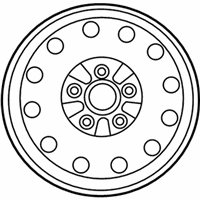 OEM 2008 Lincoln Town Car Spare Wheel - 6W1Z-1007-A