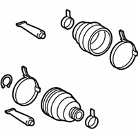 OEM Lexus RX450hL Boot Kit, Rear Drive Shaft - 04429-58051