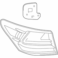 OEM Lexus LS600h Lens & Body, Rear Combination Lamp - 81551-50240