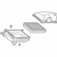 OEM 2010 Lexus LX570 Cleaner Assy, Air - 17700-38181