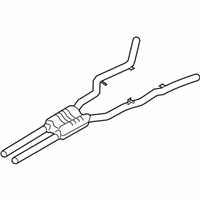 OEM 2017 BMW 640i Gran Coupe Center Pipe - 18-30-7-646-932