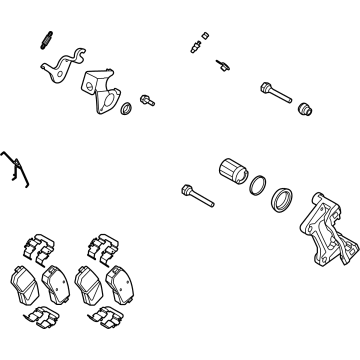 OEM 2021 Kia Seltos Rear Wheel Brake Assembly - 58230Q5000