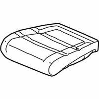 OEM 1999 Honda Odyssey Pad & Frame, Left Front Seat Cushion - 81532-S0X-A21