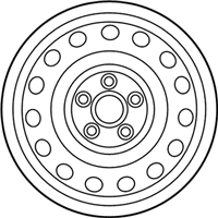 OEM Kia Forte Koup Wheel Assembly-Temporary - 529102T300