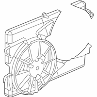 OEM 2010 Chevrolet Cobalt Shroud Pkg, Engine Coolant Fan - 22697113