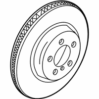 OEM 2010 BMW 550i Brake Disc, Lightweight, Ventilated - 34-21-6-763-827