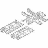 OEM 2021 Kia Niro Panel Assembly-Floor, Center - 65100G5000