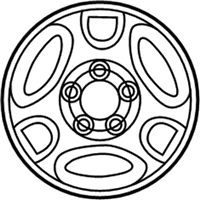 OEM 1998 Ford F-250 Wheel, Alloy - F65Z-1007-DA