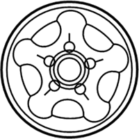 OEM 2001 Ford F-150 Wheel, Alloy - YL3Z1007EA