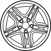 OEM 2001 Ford F-150 Wheel, Alloy - YL3Z-1007-DA