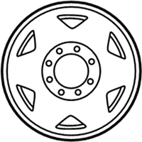 OEM 1999 Ford F-150 Wheel, Alloy - XL3Z-1015-FA