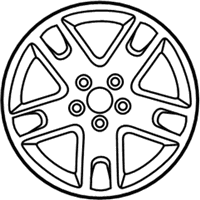 OEM 2002 Ford F-150 Wheel, Alloy - 2L3Z-1007-AA