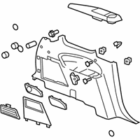 OEM 2009 Saturn Outlook Quarter Trim Panel - 25956768