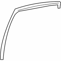 OEM 2012 Lexus LS460 Run, Rear Door Glass - 68152-50031