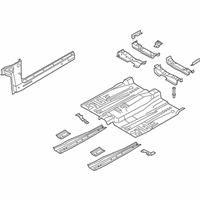 OEM 2018 Ford Fusion Front Floor Pan - HG9Z-5411135-D