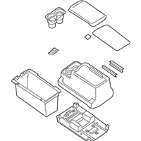 OEM 2009 Infiniti QX56 Bracket-Console, Front - 96950-9GA1B