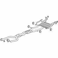 OEM 2018 Cadillac CTS Muffler & Pipe - 84405084