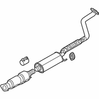 OEM 2017 Kia Forte5 Muffler Complete-Cen - 28600B0350