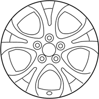 OEM 2009 Hyundai Veracruz Aluminium Wheel Assembly - 52910-3J150