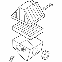 OEM 2000 Nissan Frontier Air Cleaner Assembly - 16500-9Z005