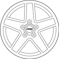 OEM 2007 Jeep Compass Aluminum Wheel - 1CT67PAKAB
