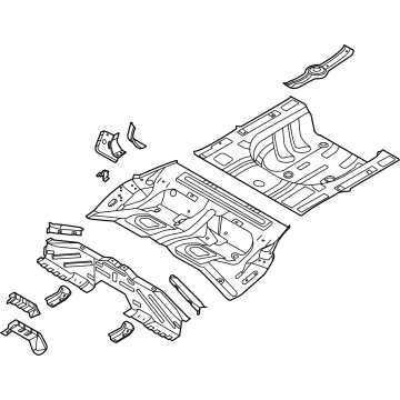 OEM Hyundai Sonata Panel Assembly-Rear Floor - 65510-L0000