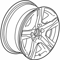 OEM 2017 Chevrolet Silverado 1500 Wheel Asm- 20X9.0X27Mm - 23220754